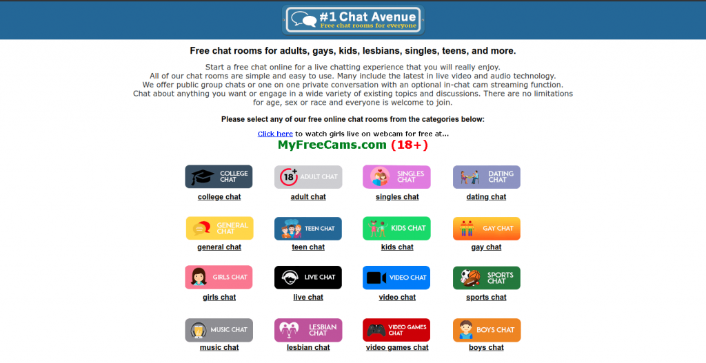 chatavenue.com screenshot